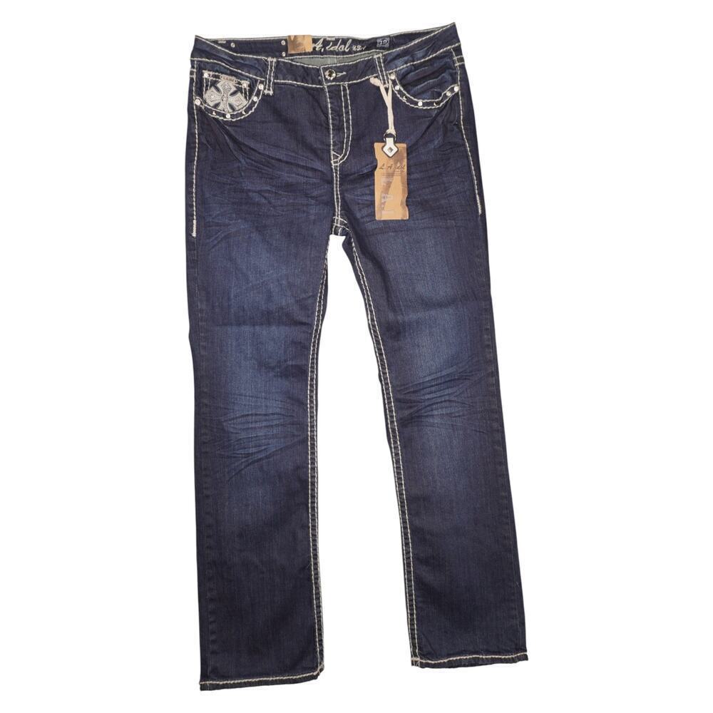 L.A. Idol USA Embellished Rhinestone Bootcut Jeans Women’s 19 (W41 L34) NWT